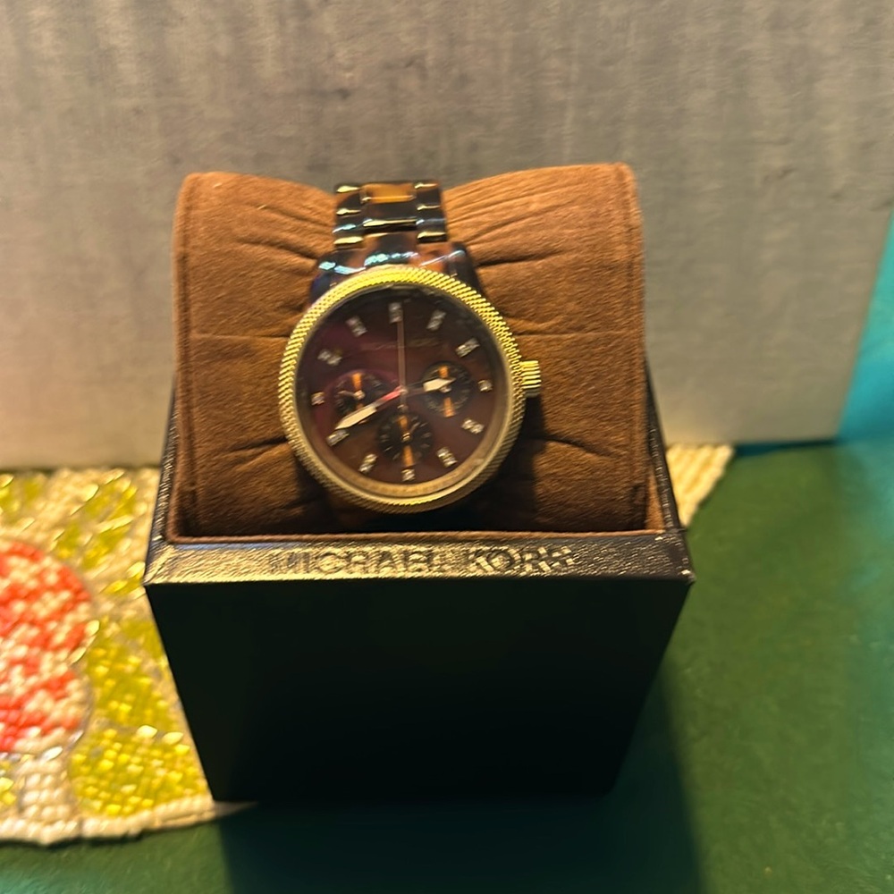 Michael Kors Tortoise Women Watch
